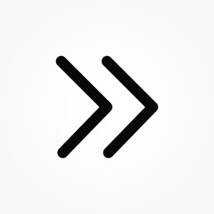Fototapete - forward line icon vector illustration