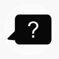 Fototapete - button question simple icon vector illustration 