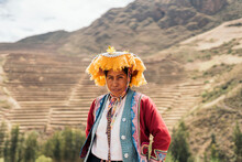 Portrait Of Traditional Peruvian Woman