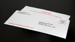 © Rix Pix - Student Loan Payments Resuming Notice in Envelope on Black Desk, right angled