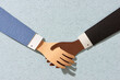 © Maki Company Limited/Stocksy - Black and white men shaking hands