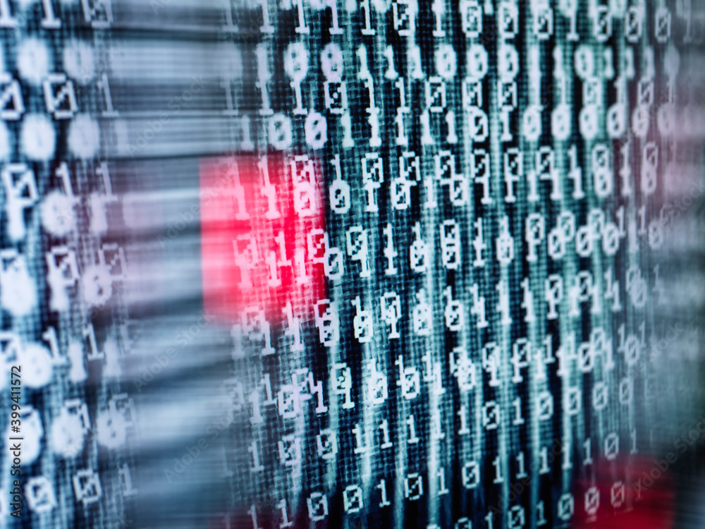 Full frame shot of binary code in network