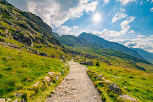 Snowdon National Park In  North Wales. UK