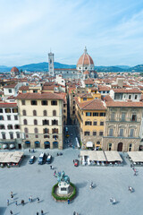 Fototapete - Aerial view of Florence, Tuscany, Italy