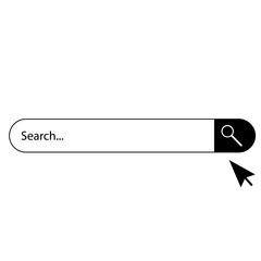 Aufkleber - search bar icon on white background. flat style. search bar icon for your web site design, logo, app, UI. web search form and button with loupe sign.