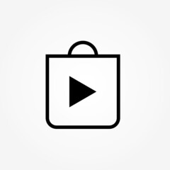 Poster - start shopping icon design