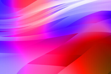 Abstract background with colorful gradient. Vibrant graphic wallpaper with stripes design. Fluid 2D illustration of modern movement.