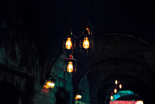 Interior Illumination Of Medieval Cellar