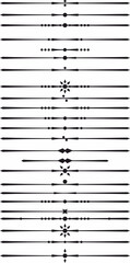 Poster - Decorative graphic element, text break set 
