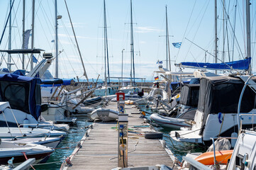 Sea port in Nikiti, Greece