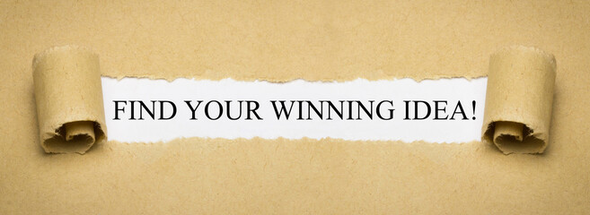 Wall Mural - Find your winning idea!