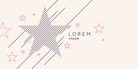 Poster - Abstract background with dynamic shapes. Vector template
