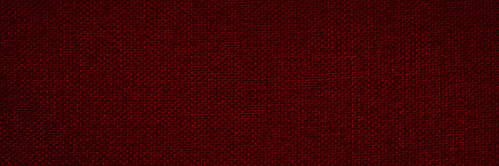 Wall Mural - Red black abstract background. Dark red fabric texture background. Web banner.