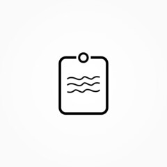 Poster - clipboard sign icon vector illustration