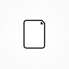 Poster - document line icon