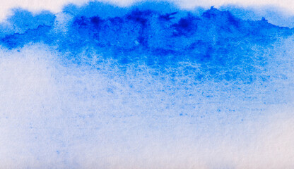 Wall Mural - Abstract blue background in watercolor style