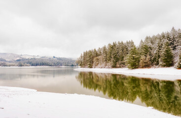 Henery Hagg Lake winter landscape