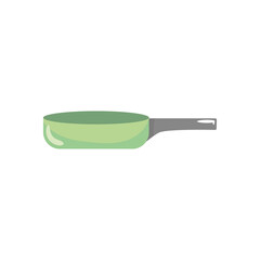 Poster - frying pan icon, colorful design