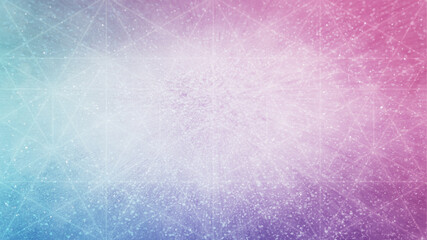 Wall Mural - Pink-purple-aqua sacred geometry hexagon & glitter background - abstract texture.