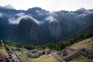 Sticker - landscape in the morning in machupichu