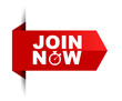 © Michal Hubka - red vector illustration banner join now