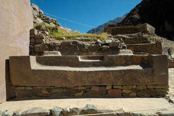 Canvas Print - ollantaytambo ruins