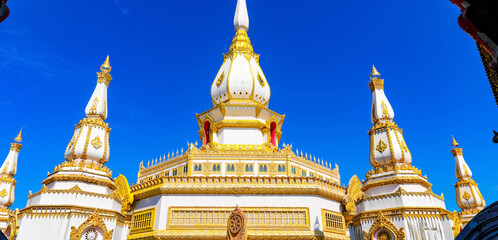 Phra Maha Chedi Chai Mongkhon, Roi Et.Phra, located at Wat Pha Namthip Thep Prasit Vararam, Roi Et Province,THAILAND.