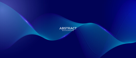 Aufkleber - modern abstract wave background vector design template. Banner, Poster, Landing Page, Wallpaper.