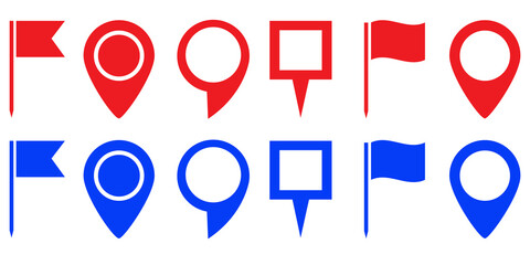 Poster - location map icon, gps pointer mark. pin icon vector. map symbol. colorful flat vector illustration.