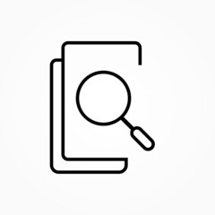 Poster - document search sign
