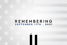Illustration Of The Twin Towers Representing The Day Of The Attacks On September 2001