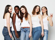 © Raisa Kanareva - five multiracial, african american, european and asian girls