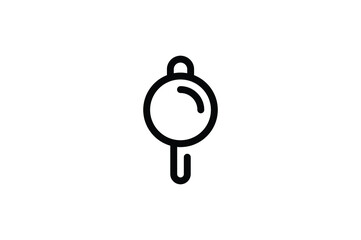 Poster - Kitchen Outline Icon - Fry