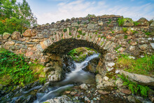 Ashness Bridge Above Derwent Water In The Lake District National Park In Cumbria