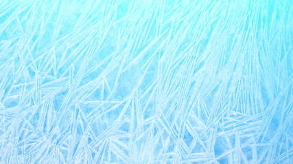 Poster - beautiful ice with lights. frosty background