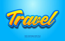 Travel Text Style Effect
