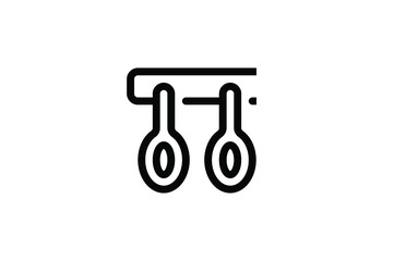 Sticker - Kitchen Outline Icon - Spoon