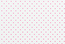 White Sheet Of Paper With Pink Polka Dots. For Use As A Background Or Texture.