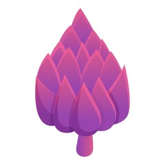 Poster - Garden artichoke icon. Cartoon of garden artichoke vector icon for web design isolated on white background