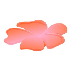 Poster - Plumeria tree icon. Cartoon of plumeria tree vector icon for web design isolated on white background