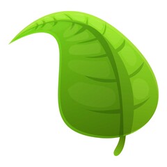 Poster - Hibiscus leaf icon. Cartoon of hibiscus leaf vector icon for web design isolated on white background