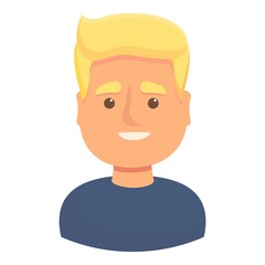 Poster - Blond male icon. Cartoon of blond male vector icon for web design isolated on white background