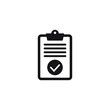 © Maksim - Clipboard with checklist icon, symbol for web site and app design. Vector illstration.