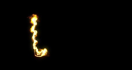 Poster - rectangle shape on fire. flames and explosions moving along shape. isolated on black background. 3d 