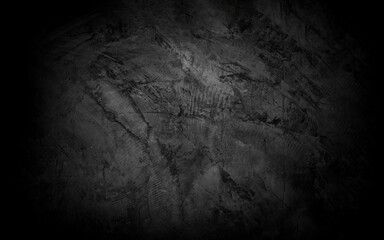 Old wall texture cement dark black gray  background abstract grey color design are light with white gradient background.