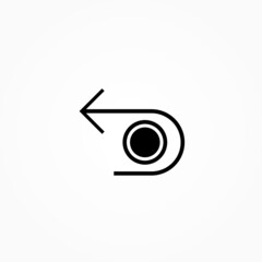 Poster - icon undo button graphic design