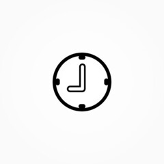 Poster - clock icon