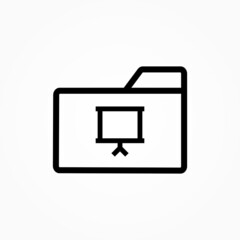 Sticker - presentation folder icon