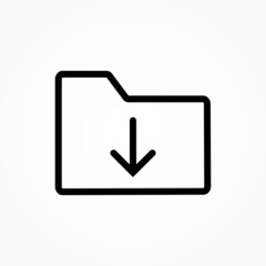 Poster - download folder symbol