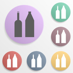 Poster - Place of sale of alcohol badge color set icon. Simple glyph, flat vector of map icons for ui and ux, website or mobile application